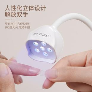 小型迷你疗灯黑做指甲延长胶烤灯不手式 光日莲莲花灯花美甲灯新款