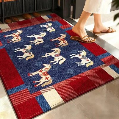 【下单立减50】马年中古风比利时绒地垫入户门垫耐脏防滑脚垫