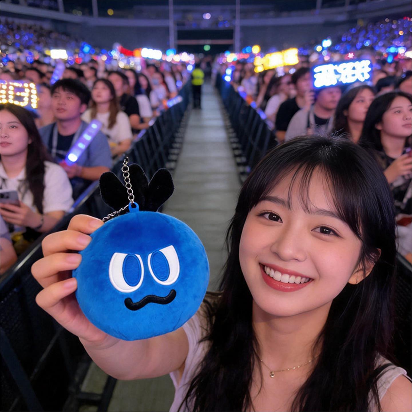 五月天演唱会周边蓝色妖卜卜挂件毛绒玩具公仔玩偶包包挂饰礼物女