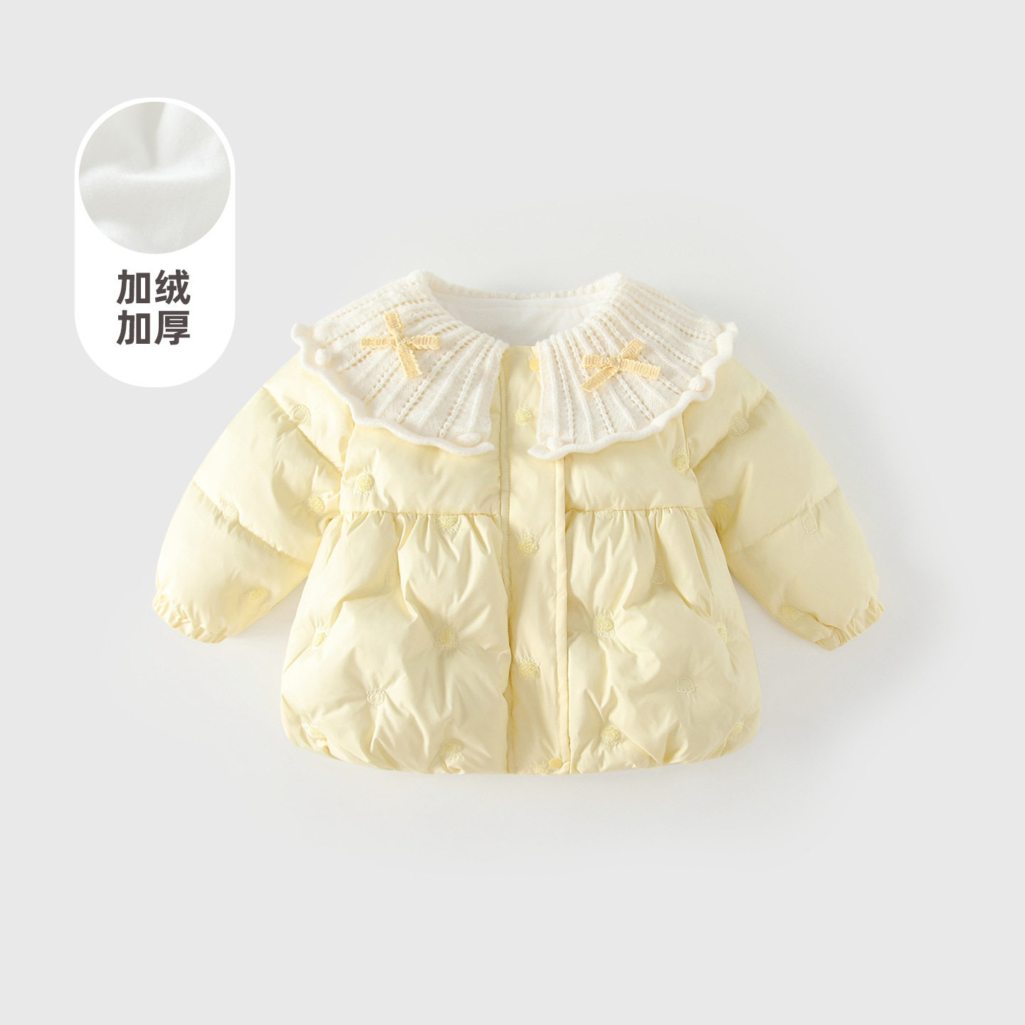 女童棉服秋冬装2026新款儿童加厚夹棉外套周岁女宝宝冬季上衣棉袄