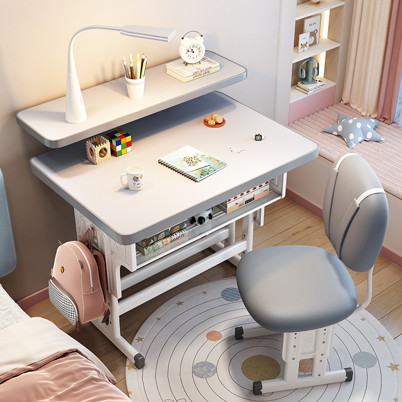 儿童书桌学习桌家用小学生写字桌可升降课桌椅书台小孩写作业桌子