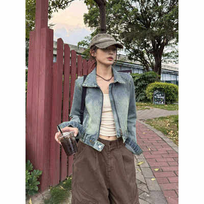 XFX美式复古水洗宽松短