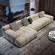 佛山意式极简磨砂布泡芙豆腐块艺沙发客厅轻奢现代小户型组合沙发