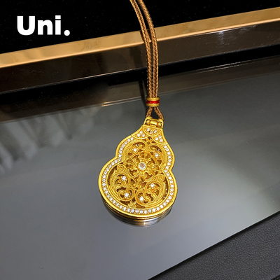 韦雪同款君佩葫芦项链镶钻招财守护神吊坠立体新款轻奢镂空挂坠