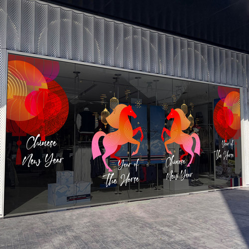 新年装饰创意春节静电玻璃贴纸