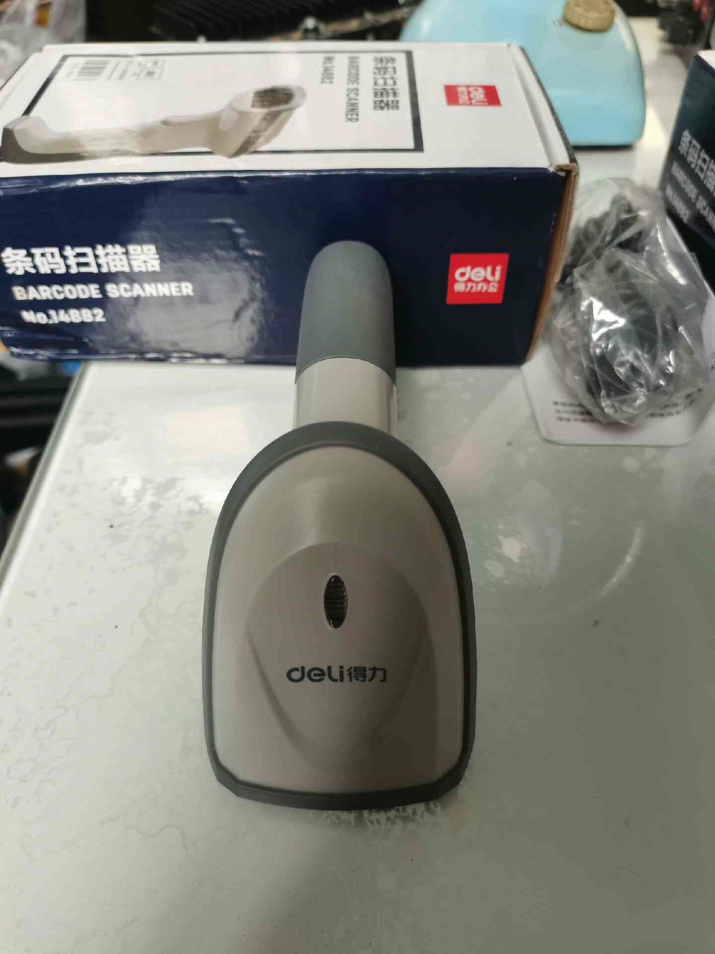 得力条码扫描器,全新库存,实物图片,需要联系吧,两个100元先议价