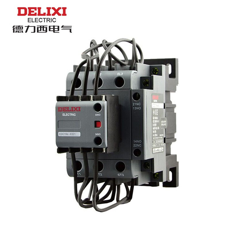 德力西CDC19s30kvar63A220VAC2NO+1NCCDC19S6321M电容接触器