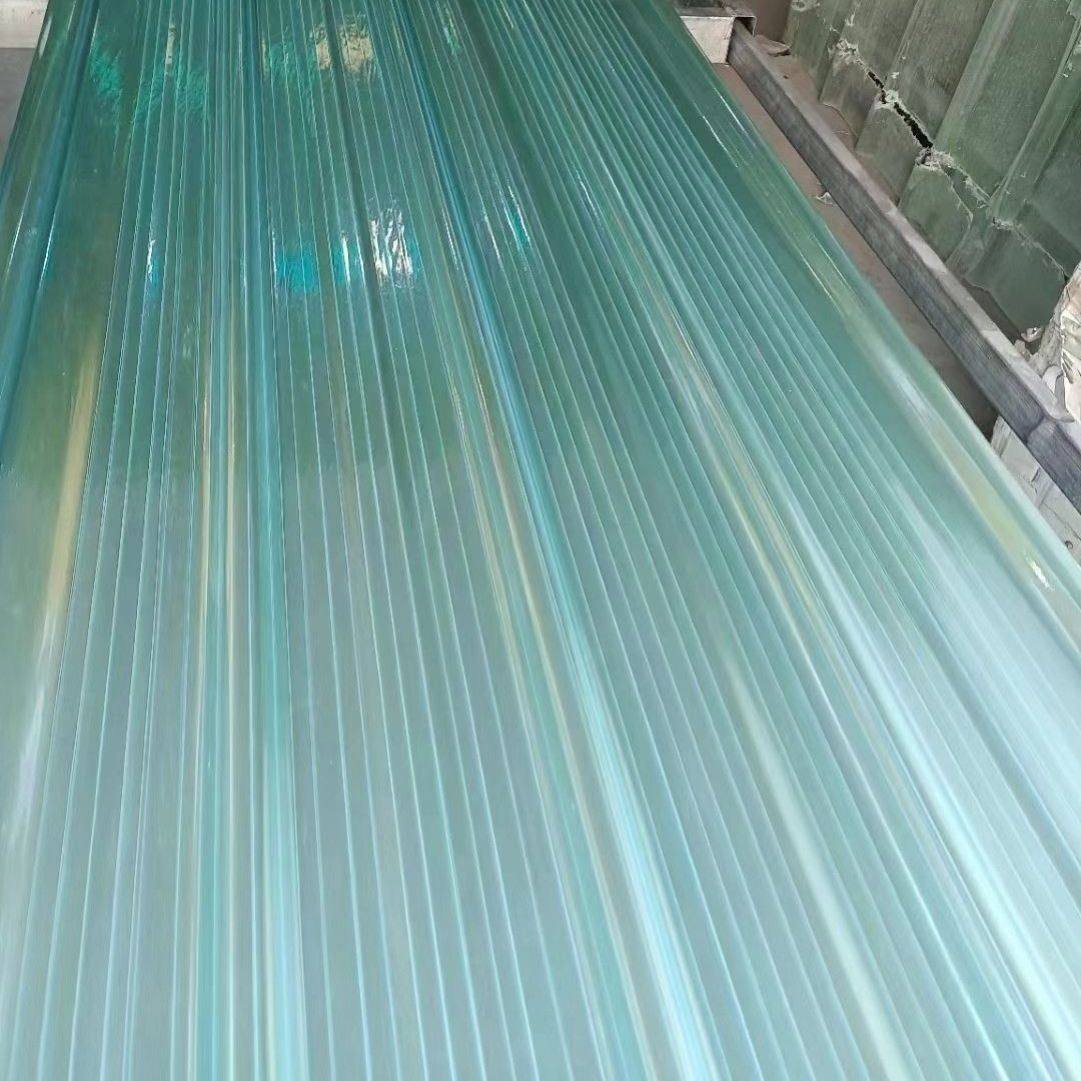 透明瓦片塑料屋顶树脂石棉楞板彩钢瓦frp纤维加厚雨棚亮瓦采光瓦