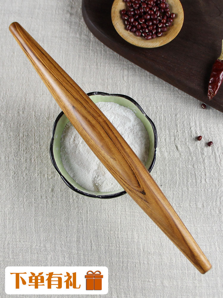 树妮家用酸枝木鱼肚擀面杖高密度不易沾面擀面棍擀皮擀饼包子皮