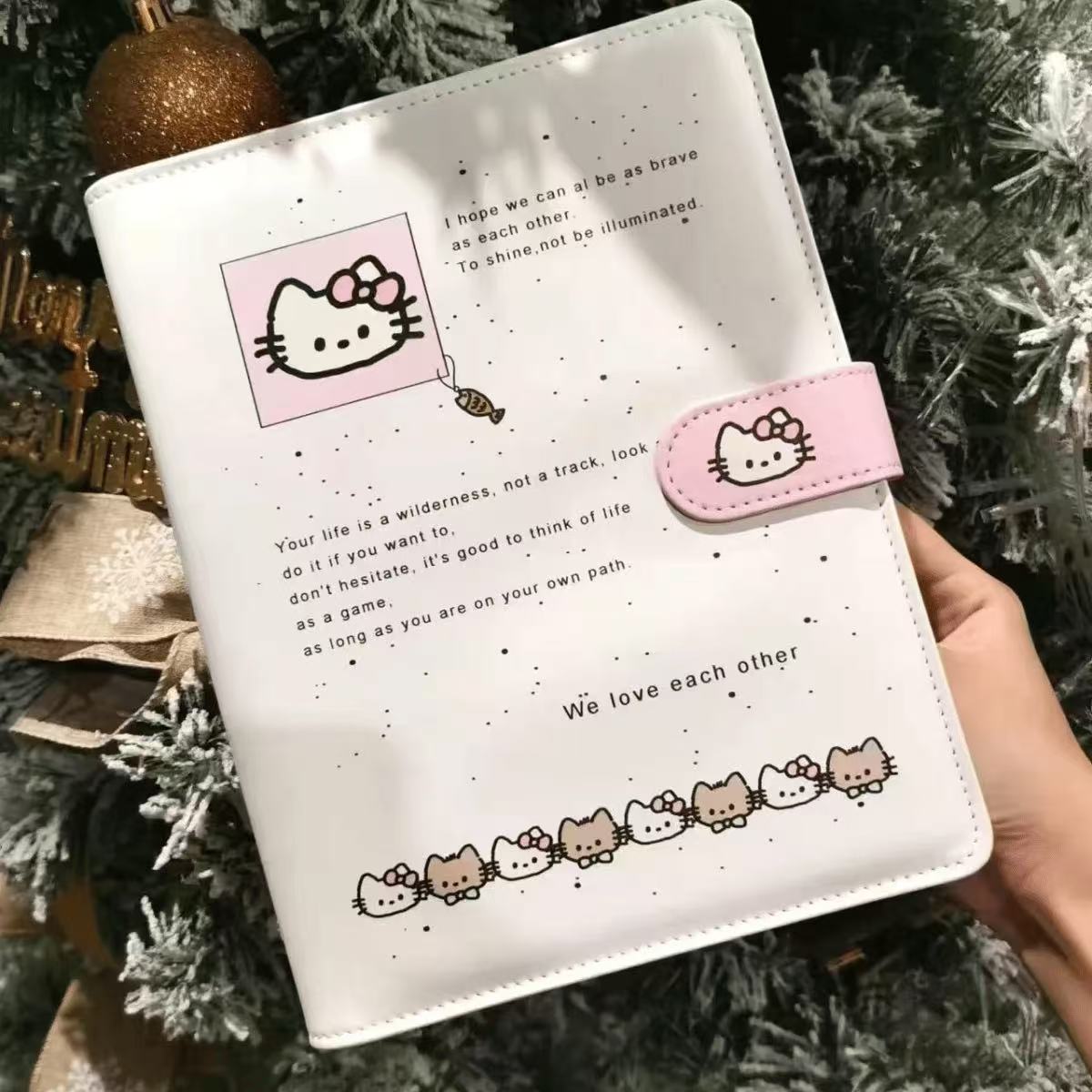 小猫皮质活页卡册证件照ins风A5