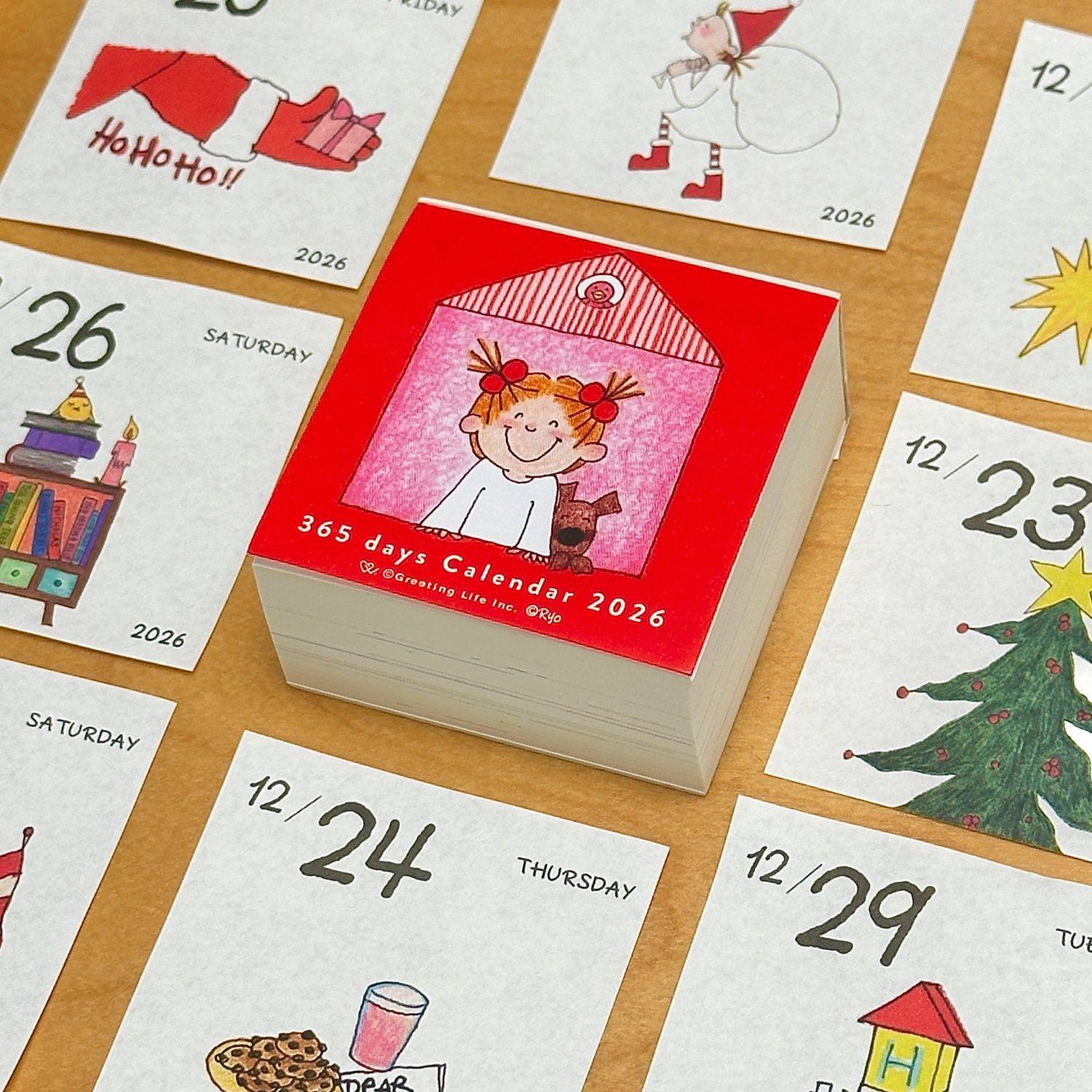 2026新款coco酱迷你可爱小台历一日一夜可撕桌面日历手账素材