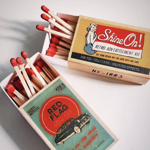 Top Match复古火柴优质家用高颜值艺术点火蜡烛老式点烟香薰礼物