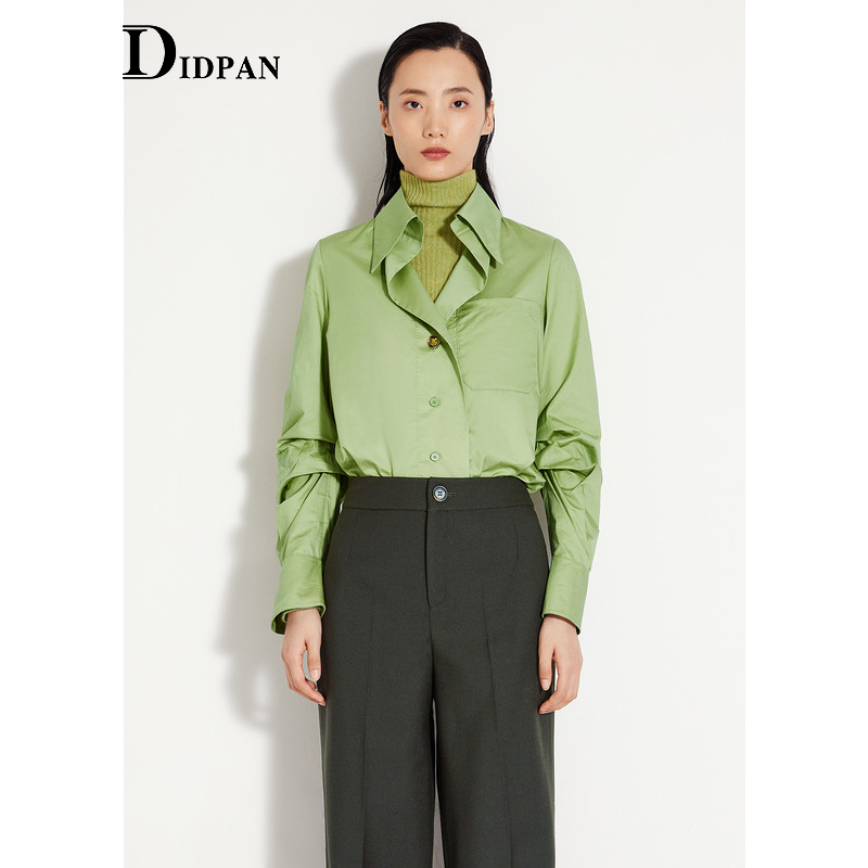 IDPAN简约干练设计感长袖衬衫