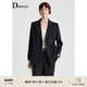 黑色休闲修身 IDPAN极简西装 外套女新款 显瘦职业设计感羊毛西服薄