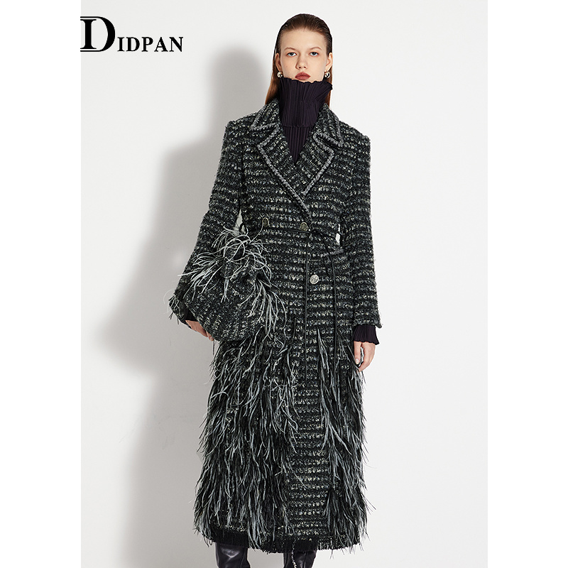 IDPAN时尚通勤长款大衣