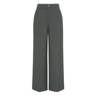 IDPAN女装新款高腰直筒通勤百搭极简阔腿裤裤子西装垂感长裤