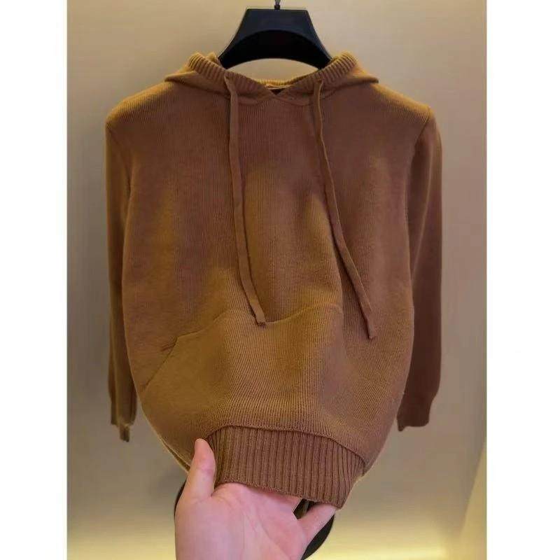 双十二Elbaph轻奢男装EXZL甄选高档秋冬连帽套头x毛衣针织衫帽衫