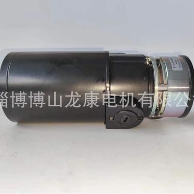 直流电机永磁马达博山龙康微电机厂80t24v320w带制动器编码器