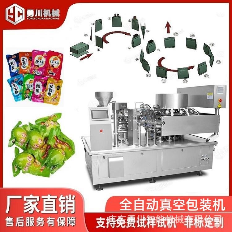 全自动给袋式包装机抽真空自立预制袋食品颗粒粉末液体装封口机