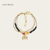 LAZY CIRCLES多层编织手链纯手工编绳爱心小象幸运首饰情侣礼物