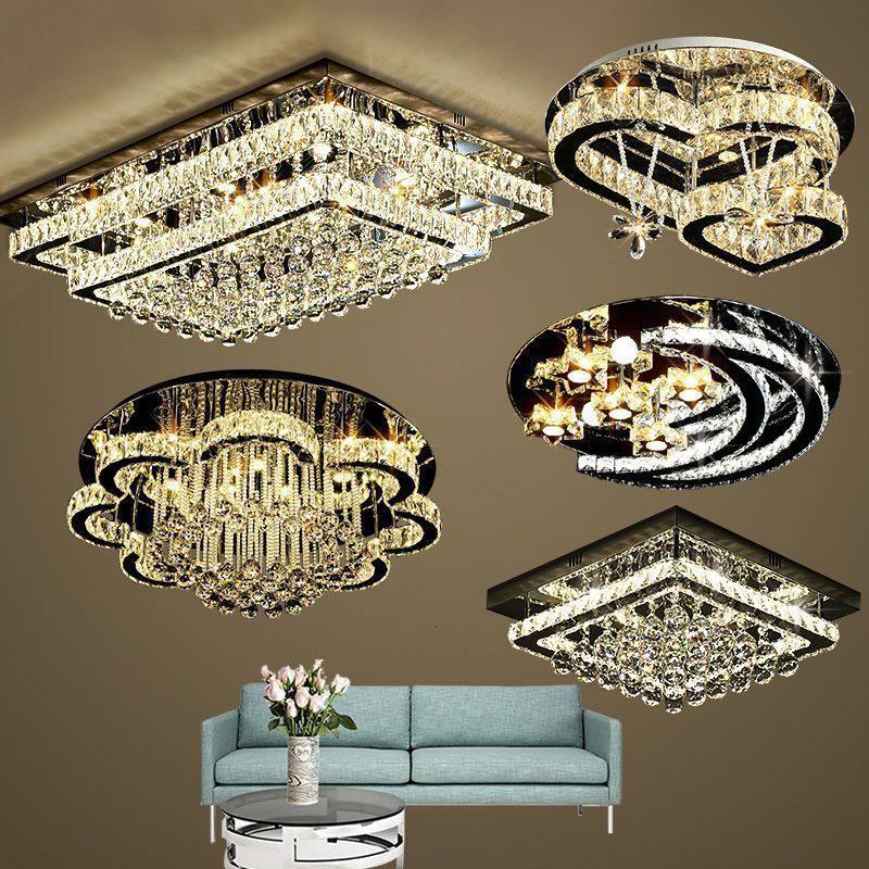 长方形水晶灯客厅LED吸顶