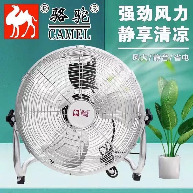 骆驼趴地扇强力电风扇家用落地扇台扇坐式舞台大风力仓库工业风扇
