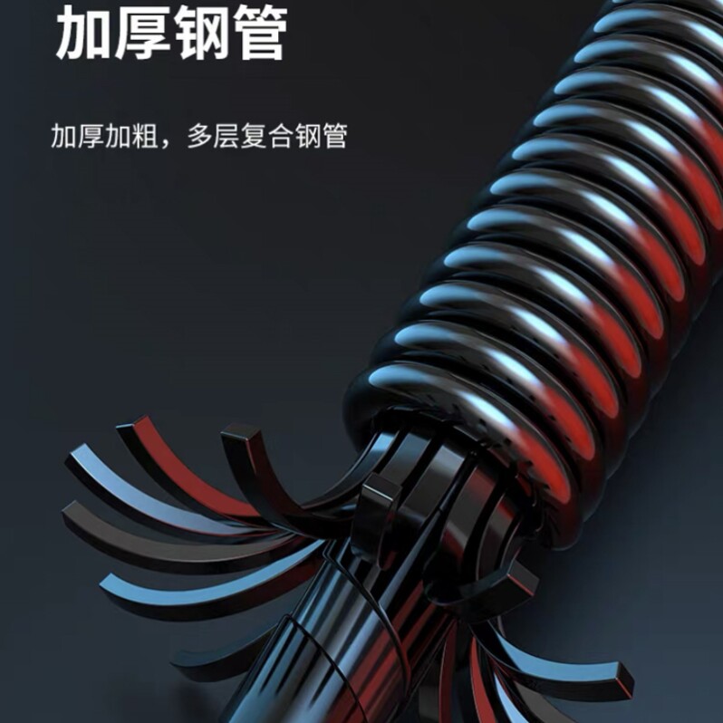双弹簧臂力器男士健身器材可调力度握力棒臂力胸肌训练25至80公斤