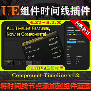 UE4.27～5.7.X虚幻插件 Component Timeline 蓝图组件时间线工具