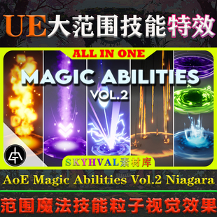 UE5虚幻5 AoE Magic Abilities Vol.2 Niagara 范围魔法技能特效
