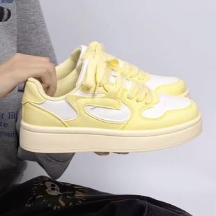 厚底小白鞋女2025春夏季新款百搭鞋子ins潮小众女鞋学生休闲板鞋