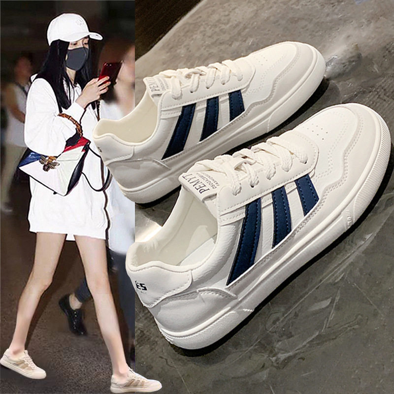 小白鞋女2024年夏季新款平底板鞋洋气学生薄款潮流运动休闲鞋,女鞋,时尚休闲鞋,淘宝优惠券,粉丝福利购,淘宝优惠卷