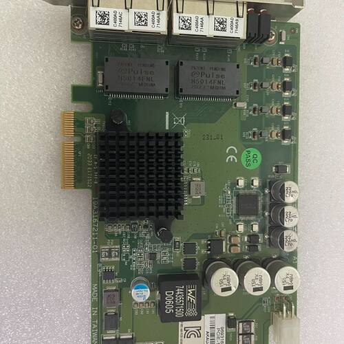 研华4口网卡 PCIE-1674E 实物如图  有需