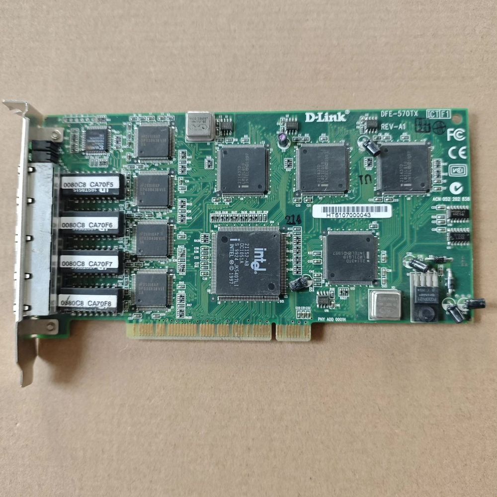 D-Link DFE-570TX网卡 四口PCI接口 Int