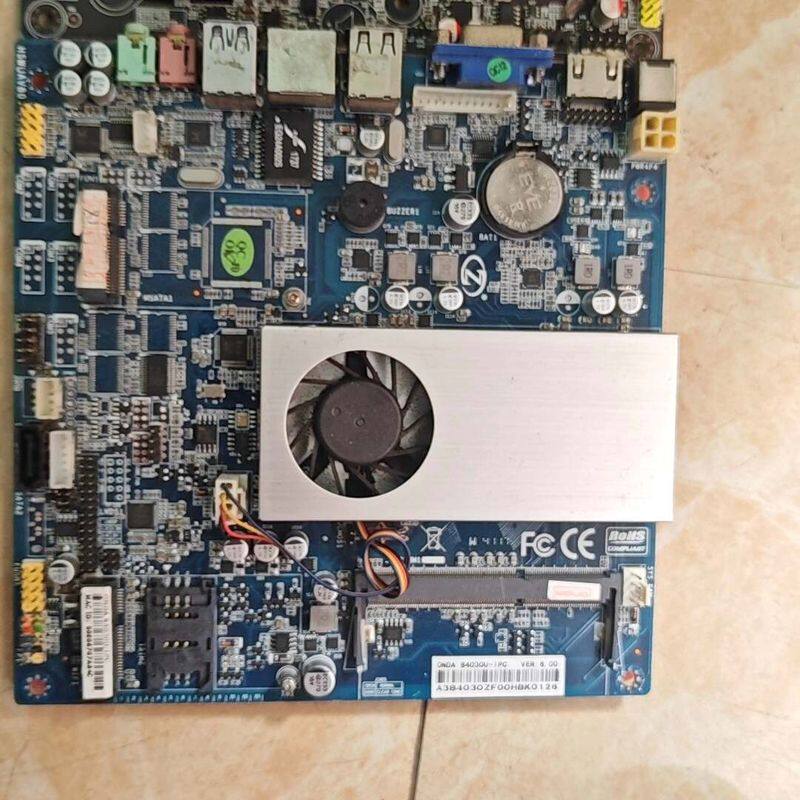 有一片拆机 4030U-工控主板 带风扇 接口齐全 支持DD