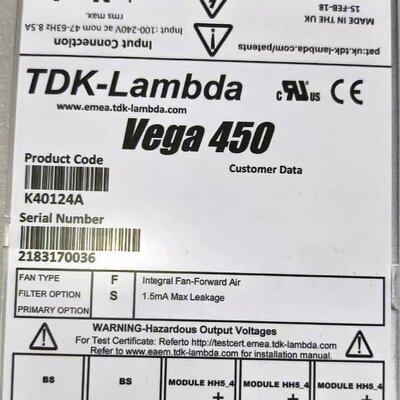 TDK-Lambda  Vega450  K40124A