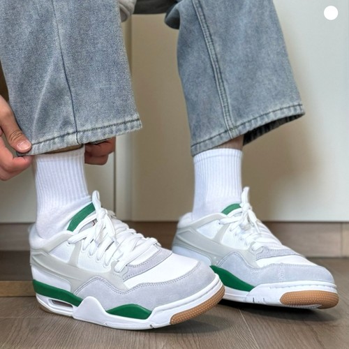 耐克Nike Air Jordan 4RM AJ4白绿低帮复古篮球鞋FQ7939-103
