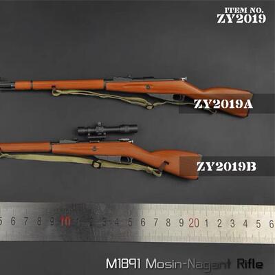 ZYTOYS ZY2019 1:6兵人二战 M1891毛子苏联红军 莫辛纳甘塑料模型