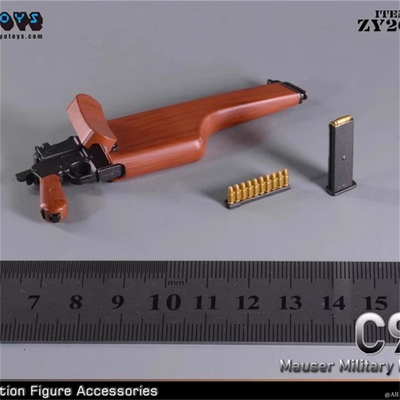1/6 ZY2020 C96 毛瑟手枪 盒子炮 驳壳枪 12寸兵人模型配件 现货
