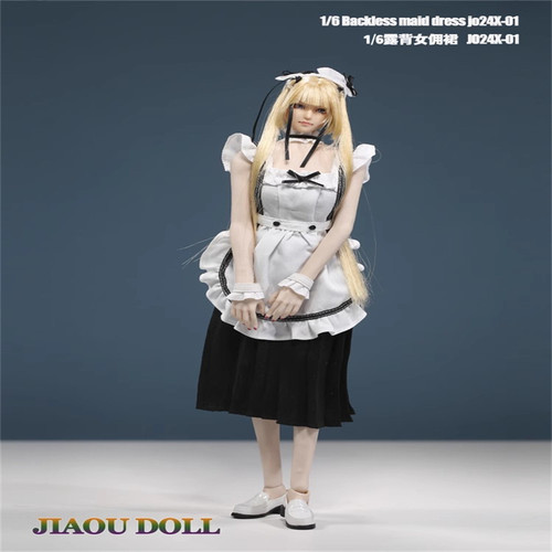 1/6 女兵人 JO24X-01 露背女仆装 12寸可动包胶素体 模型 现货
