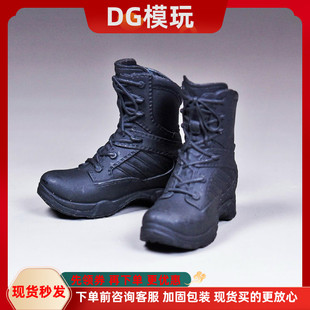 现货 1/6 女兵人鞋子模型 作战靴 实心靴 适合拆脚phicen包胶素体