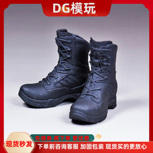 现货 1/6 女兵人鞋子模型 作战靴 实心靴 适合拆脚phicen包胶素体
