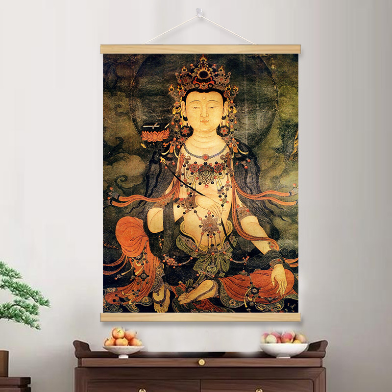 结缘普贤菩萨画像挂轴挂画