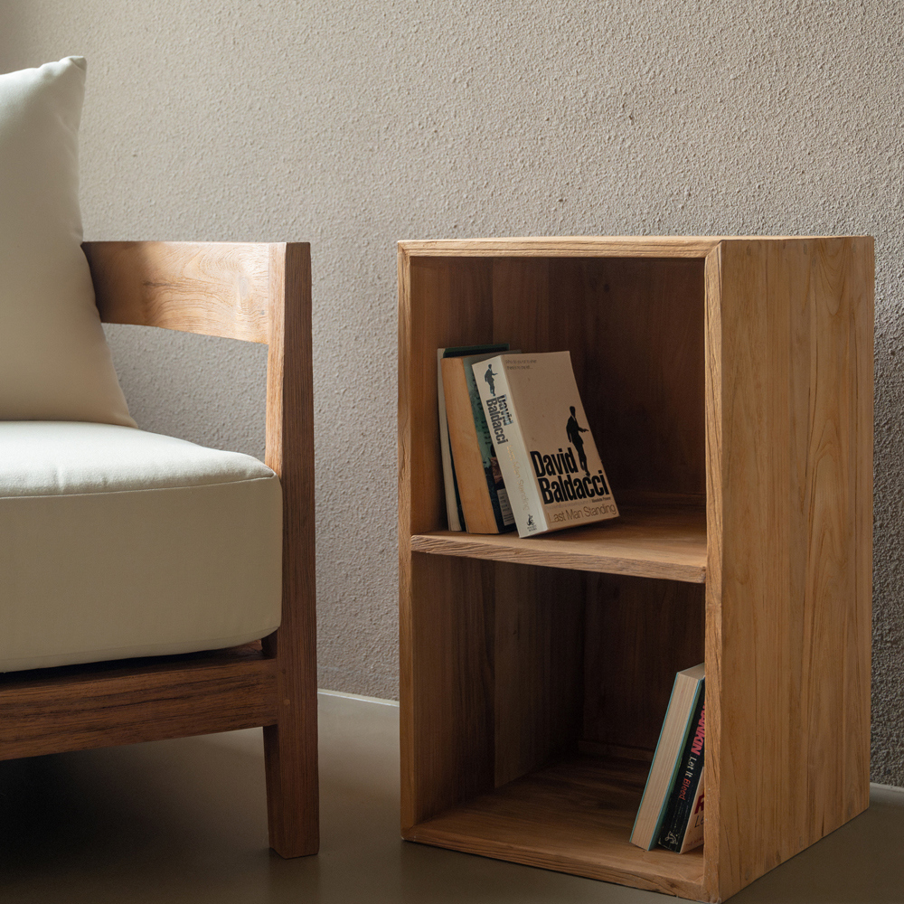 柚木实木复古自由组合电视柜书柜餐边柜客厅落地斗柜模块化收纳柜