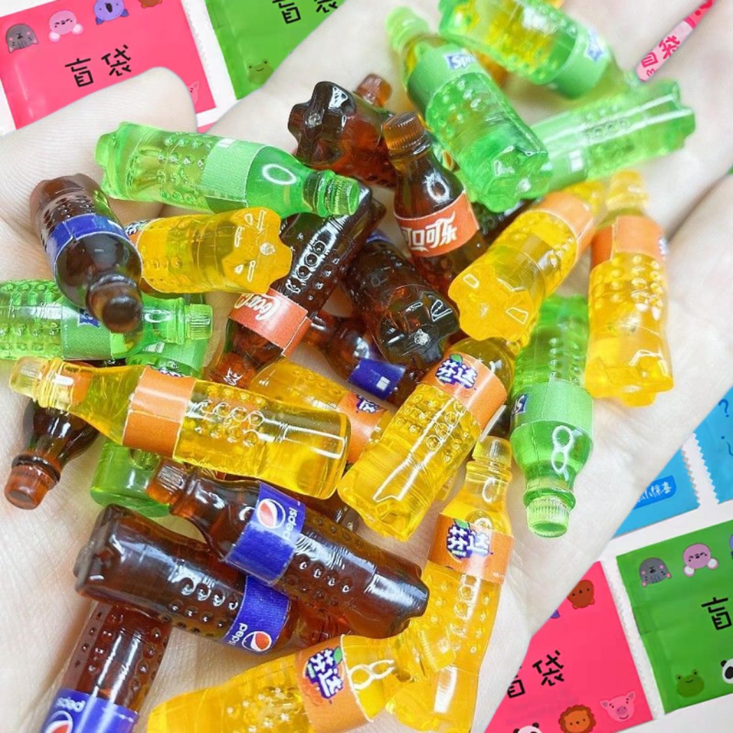 仿真百事可乐食玩配件盲袋diy手工玩具微缩摆件迷你雪碧瓶饮料瓶