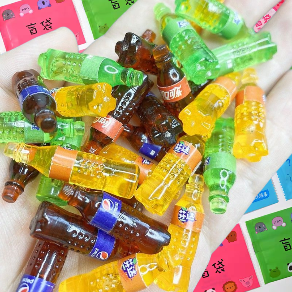 仿真百事可乐食玩配件盲袋diy手工玩具微缩摆件迷你雪碧瓶饮料瓶