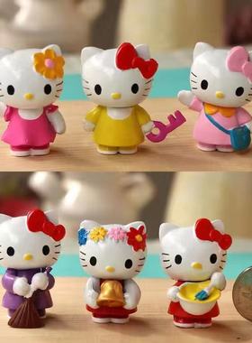 新款helloKT可爱玩偶盲盒手办公仔饰品摆件儿童年节日礼物礼品