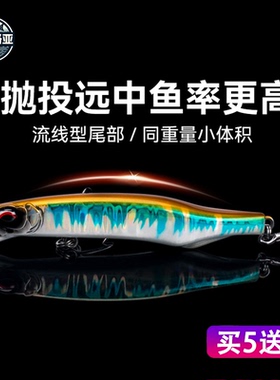 国王路亚翘影3533沉水铅笔饵远投颤沉路亚假饵翘嘴鲈鱼鳡黑鱼假饵