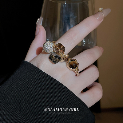 真金电镀锆石圆形方镶钻开