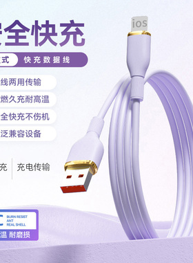 适用iPhone14数据线PD27W快充苹果13Promax专用手机充电线器iPad平板12Pro车载usb接口11加长XR冲电短线通用