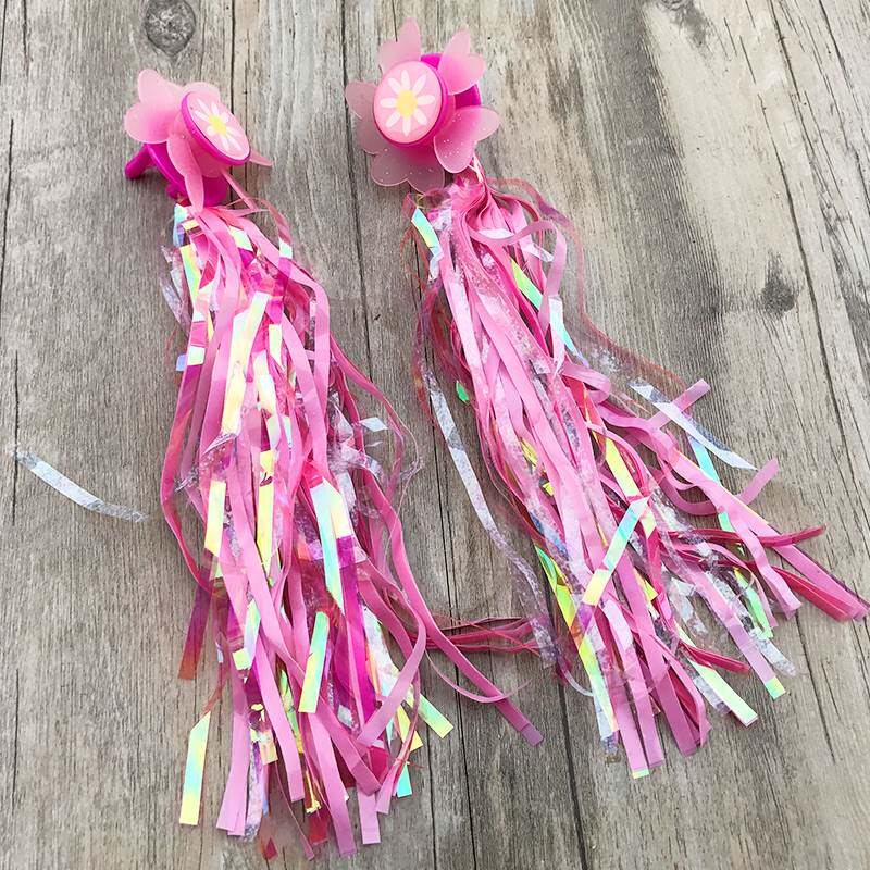 儿童自行车车把彩带童车旋转太阳花飘带穗穗流苏童车把穗装饰配件